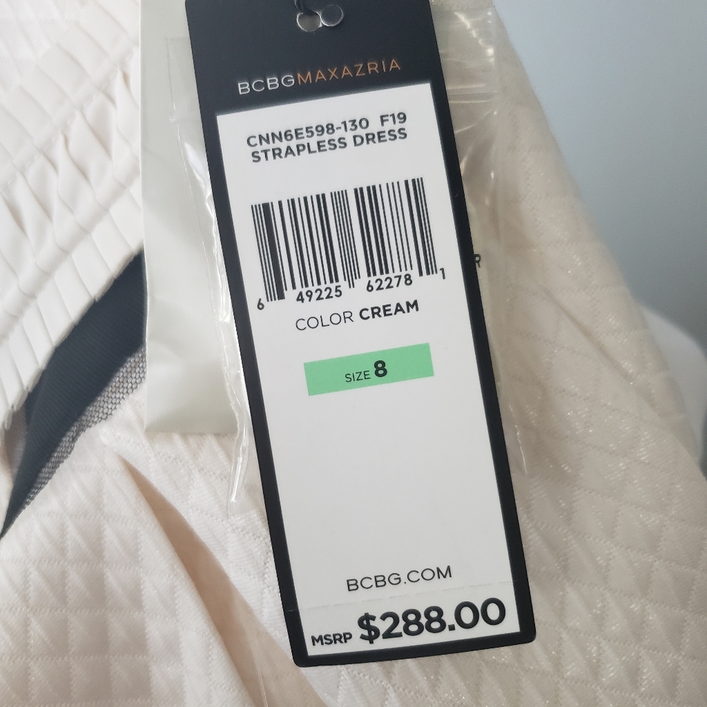 BCBG MAXAZRIA STRAPLESS DRESS - Picture 5 of 6